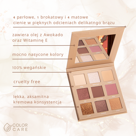 Paleta Cieni do Powiek Wegańska – Coffee Nude