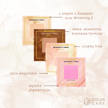 Perłowy Bronzer Wegański - Refill - 01 Cinnamon