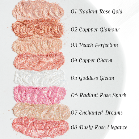 Sypki pigment do oczu - Linia Sparkle - 01 Radiant Rose Gold